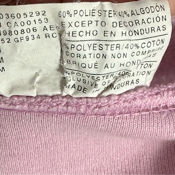 CHAMPION sweatshirt HOODED long sleeves Athletic wear BUBBLE GUM PINK grey M - Picture 8 of 8